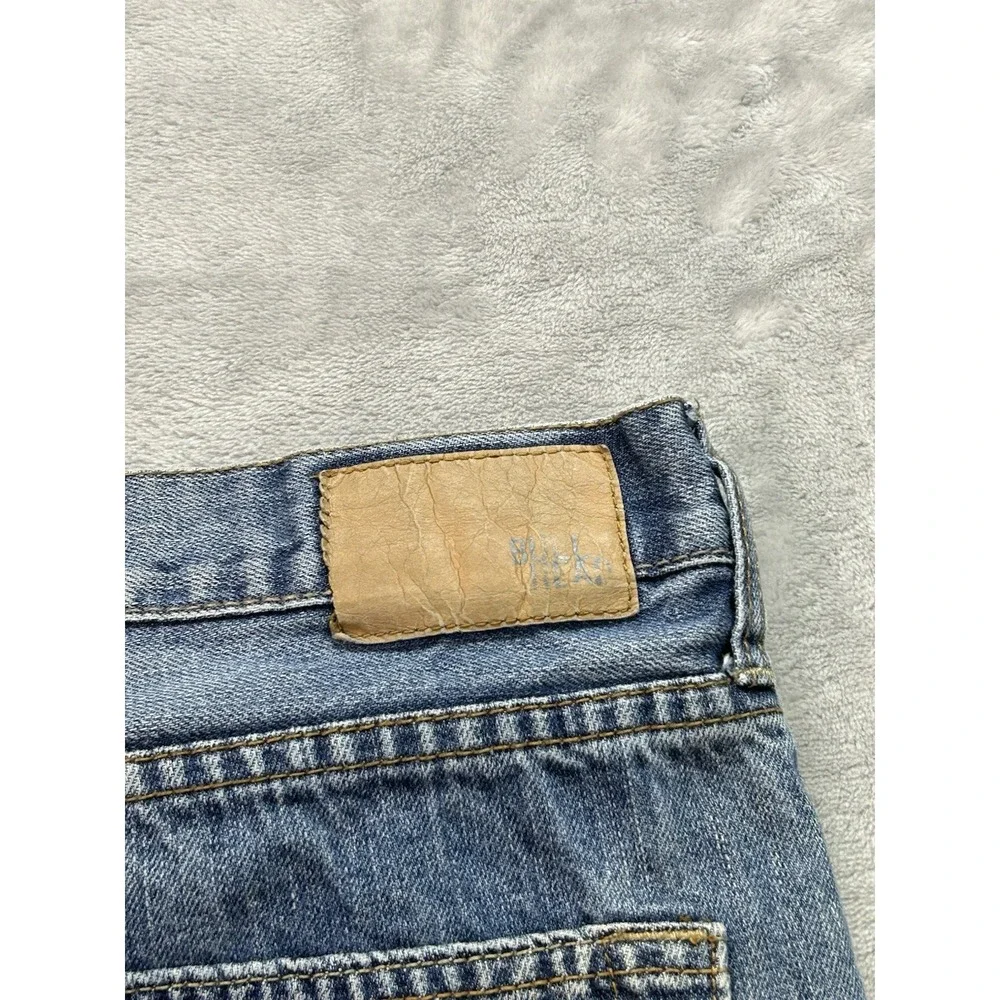 Bullhead Y2K Jeans Mens Sz 38x32 Blue Rincon Straight Whiskered Faded Grunge Guy